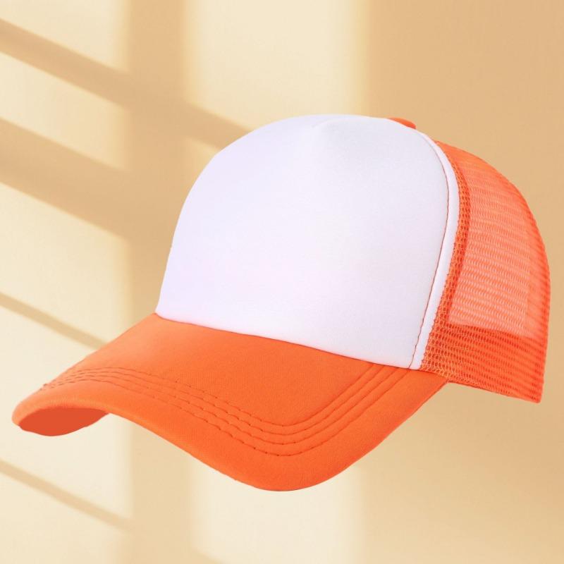 Sponge mesh cap embroidered baseball cap summer shading sun protection breathable