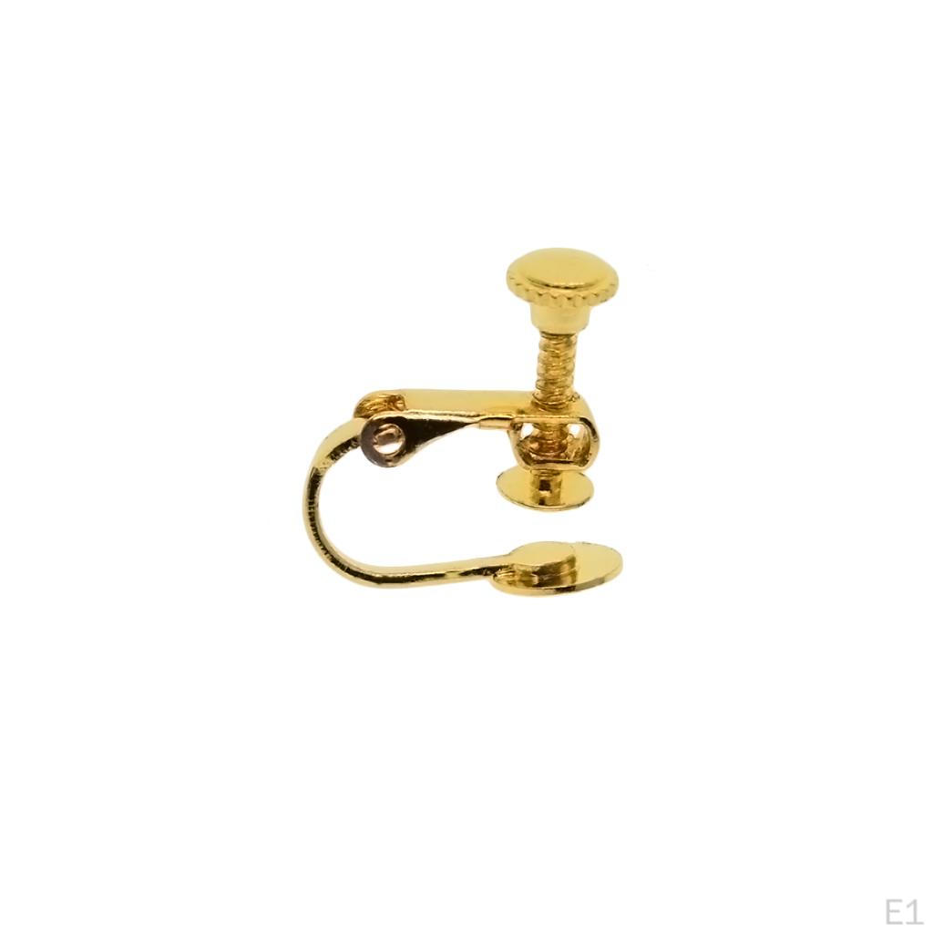 10 kusů nastavitelné šroubovací náušnicové spony ušní dráty Podložka pro