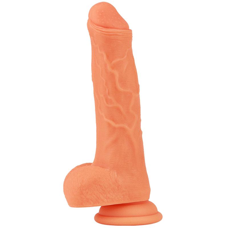Female Silicone Dildo Double Layer Soft Masturbator Foreskin Sucker Dildo