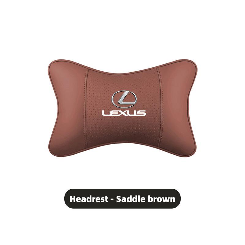 Car Leather Headrest Seat Waist Cushion Lumbar Pillow For Lexus F-SPORT ES RX NX LS UX LM LX GX LC RZ IS CT GS RC HS SC TX LBX