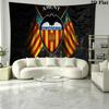 Valencia CF Logo Wall Tapestry Aesthetic Wall Hanging Printed Fabric Blanket Decorative Tapestries for Bedroom Living Room Home Decor