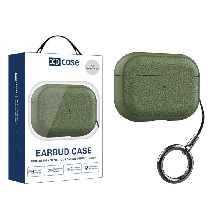 XDcase Lychee Texture TPU Earbuds Case with Buckle
