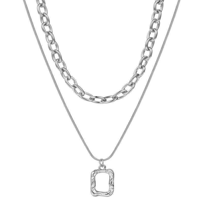 

Богемный замок, модное изысканное ожерелье, цепочка на ключицу, женские украшения на воротнике серебряный