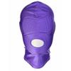 CZ-ING Full Face Mask, Stretch, 3-Hole, Blindfold, Open Mouth, Full Head Mask, Breathable, Elastic, SM, 3-Pack (Purple)
