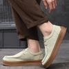 Fashion Men's Casual Leather Shoes 2025 New Casual Shoes Spring Cow Suede Leather Men's Shoes Versatile Lace Up Low Top Board Shoe
