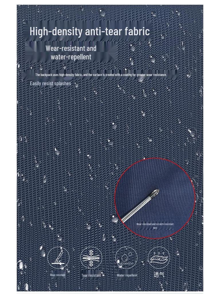 Men's Large Capacity Business & Student Laptop Backpack, Casual Travel & Commuting Bag