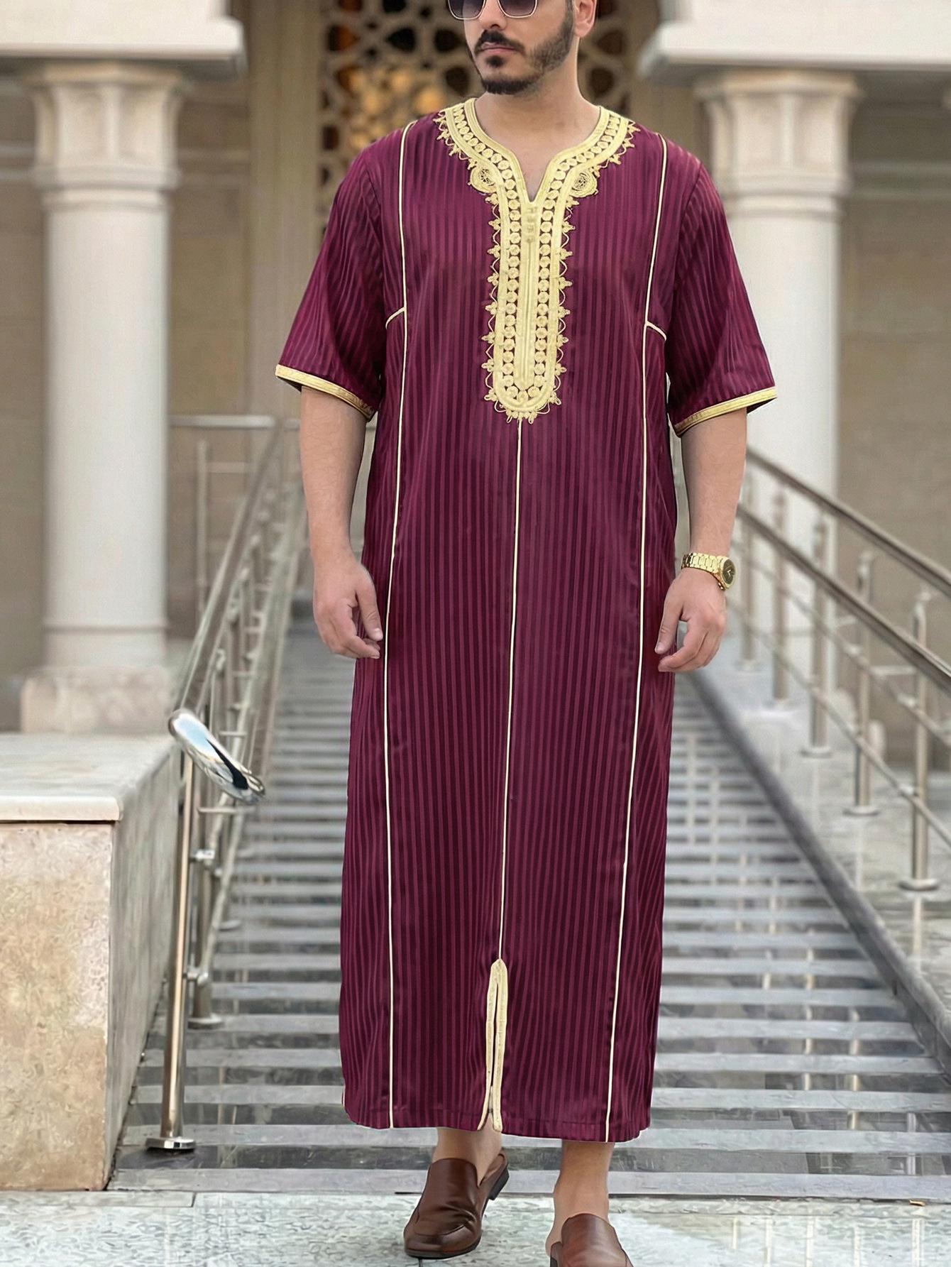 2023 Men s Embroidered Ethnic Style Fashion XXL