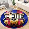 1pcBarcelona FC Office Round Area Rug, Indoor Mat Suitable For Office, Bedroom Living Room Home Decor, Room Deco,  Offic A0928156