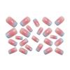 Naked Pink Cat Eye French Fashion Gentle Blush Fake Nail Patch Removable Manicure Wearable Manicure