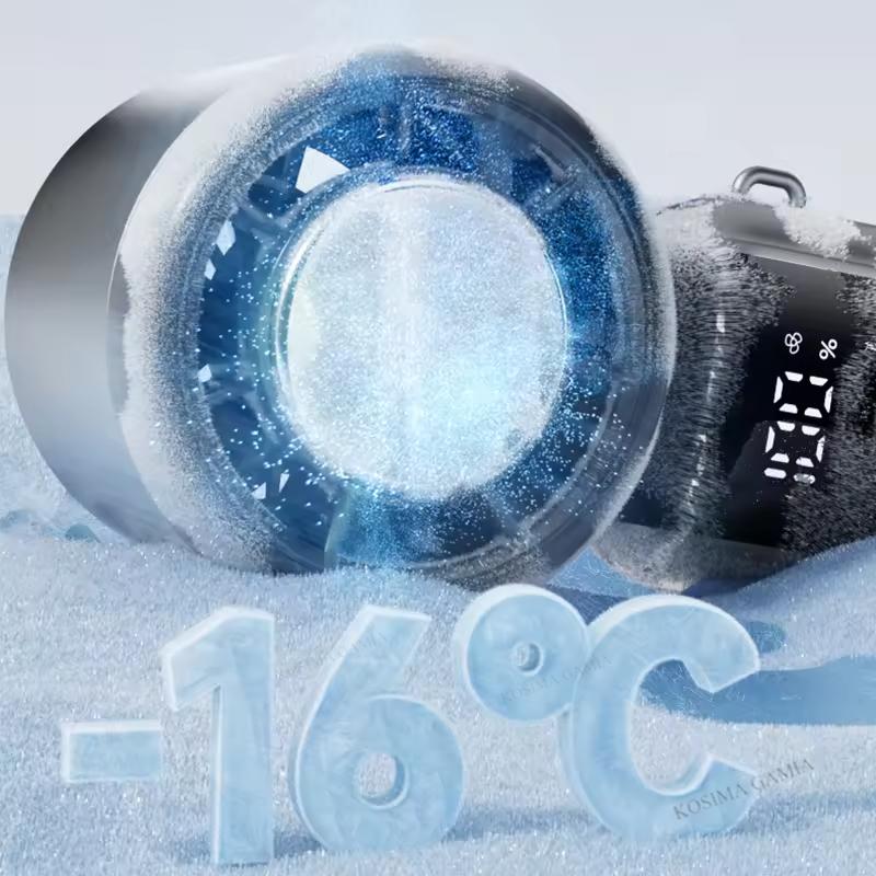 Fan Mini Hanging Ice Pack Handheld High-speed Folding 100 Speed Infinitely Adjustable Fan Portable For Office Outdoor Neck