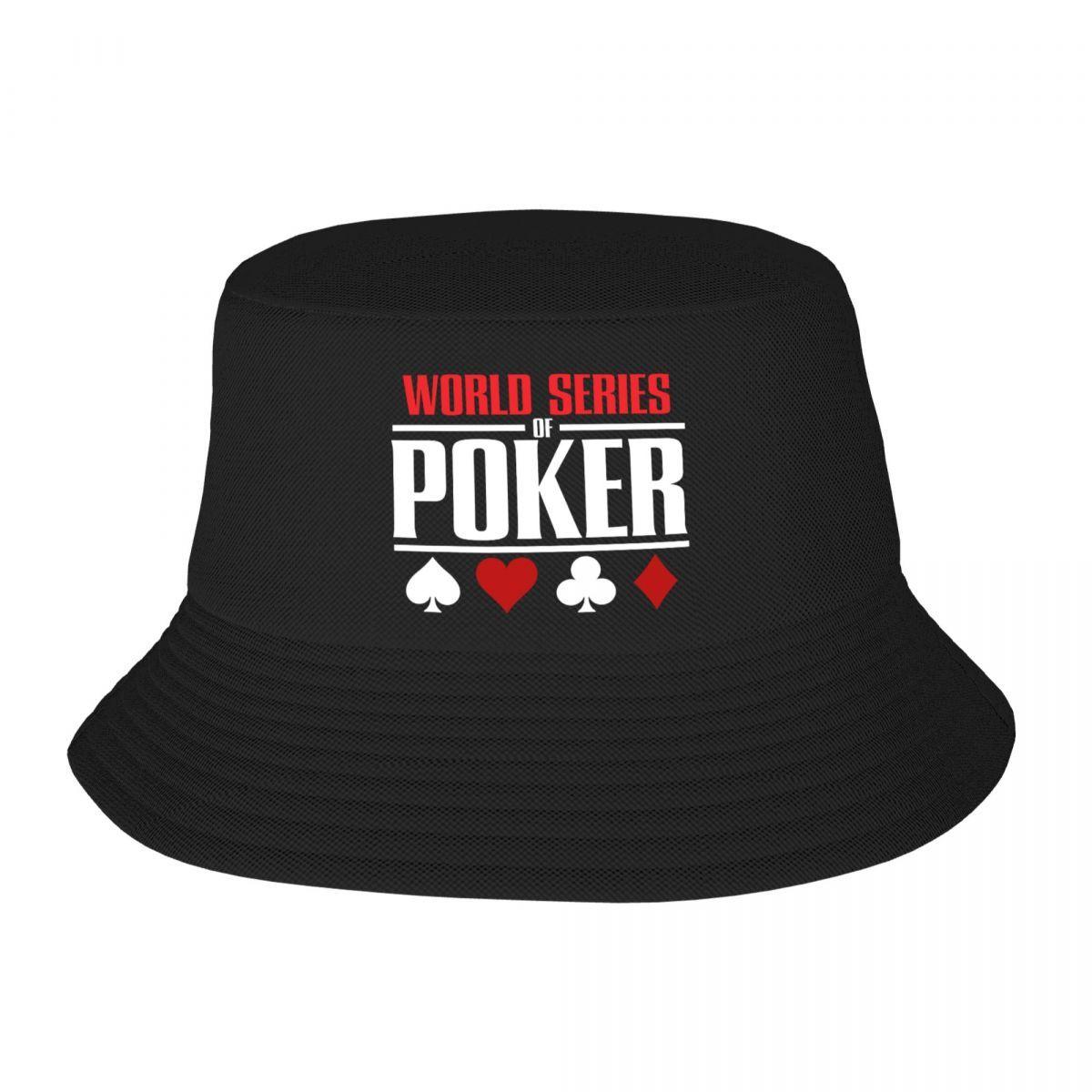 New Custom World Series Of Poker Bucket Hat For Unisex Women Print Summer Beach Sun Camping Cap