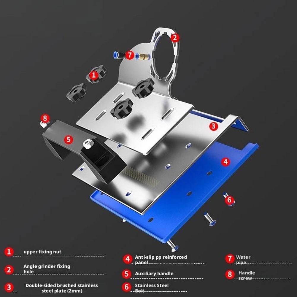 Angle Grinder Stand for Tile 45 Degree Chamfer Cutting Tool for Ceramic Stone Tile Edge Beveling and Finishing Perfect for DIY