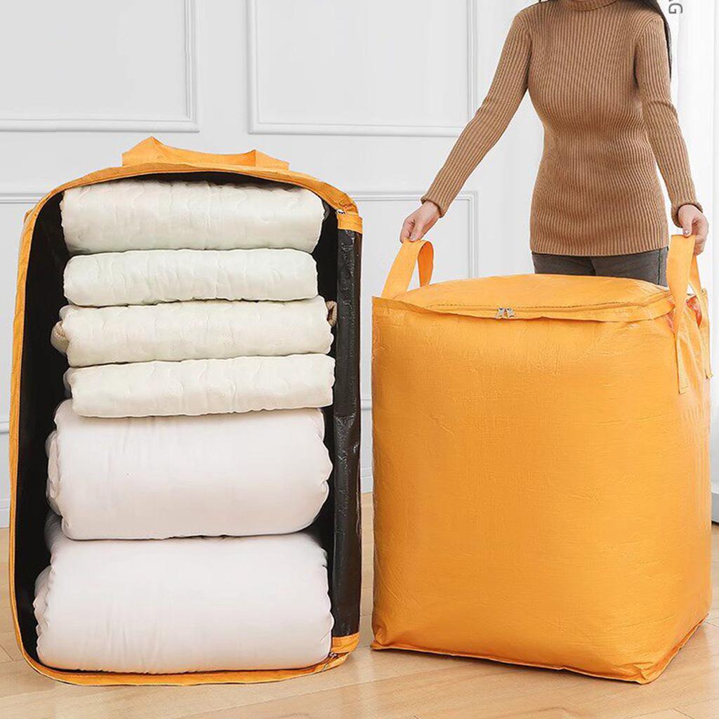 240L Extra Large Moving Bags Heavy Duty Waterproof Storage Tote with Reinforced Handles Foldable Organizer for College Dorm