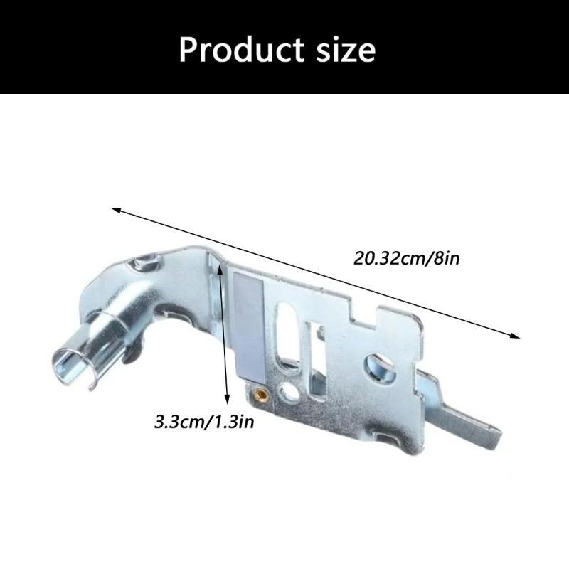 Refrigerator Door Hinge Bracket Replacement AEH74216502, Silver-Tone Metal Upper Hinge Repair Part for Door Service and Maintenance, 1 Pack