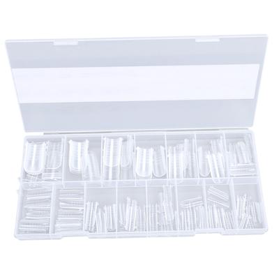 160 Pcs Toenail Forms Clear Toenail Extension Full Cover Tips with Accurate Markings for Manicure   At Home
