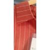 Orange&red Casual Cotton Long Sleeve Shirt Women Lapel Button Up Embroidery Sun Striped Shirts