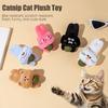 5Pcs Cat Catnip Ball Chew Toy Boredom Stress Relief Kitten Interactive Plush Doll Toy Indoor Pet Teething Cleaning Toy Pet Supplies