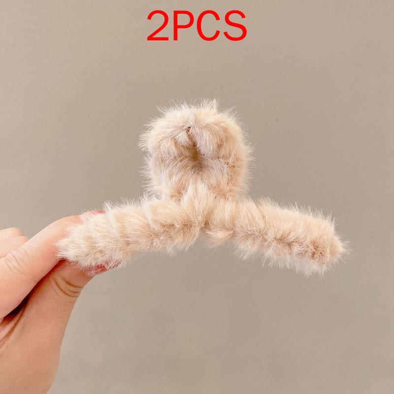 2 ΤΕΜ Premium Σετ Κεφαλών Νέο Γυναικείο Κλιπ Κλιπ Νύχι Μόδας Καφέ Μαύρο Ακρυλικό Μεγάλες Φουρκέτες Claw For Lady Clip Barrette Αξεσουάρ μαλλιών