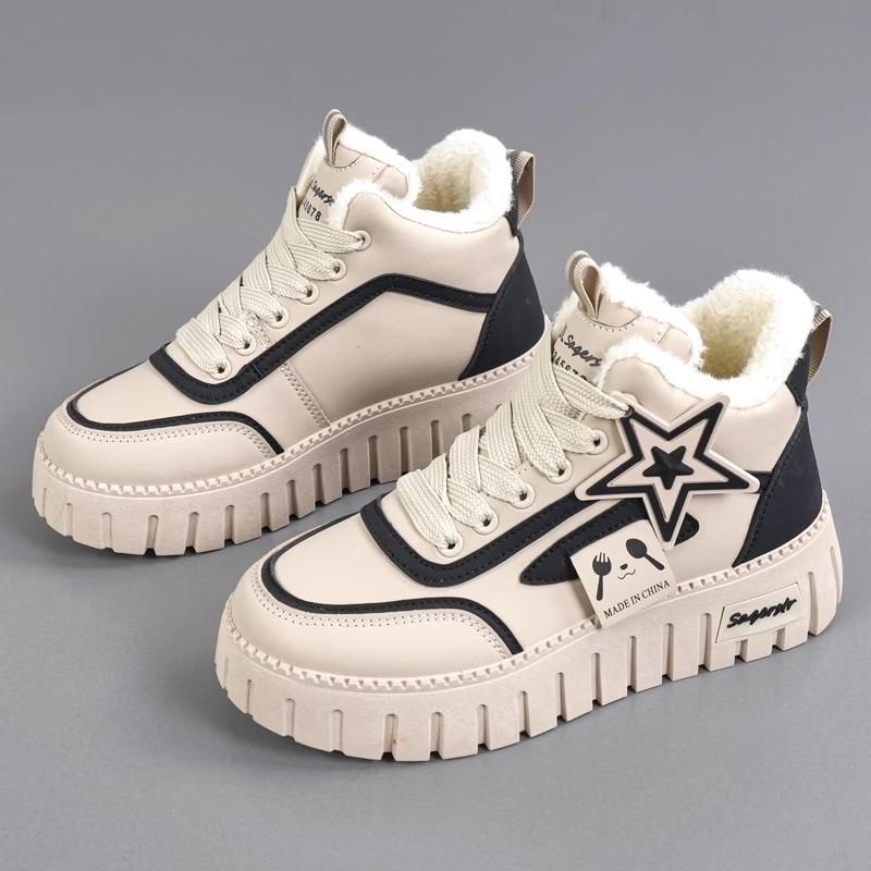 

Winter Women s Fleece Thickened Warm Shoes Casual Snow Boots 33EU/CN34