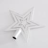 20PCS Christmas Tree Toppers Pentagram Accessories Electroplated Tree Toppers Garland Accessories Christmas Decorations