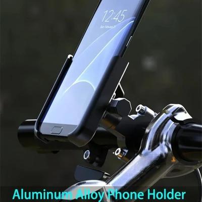 Motorcycle Aluminum Alloy Metal Bicycle Mobile Phone Holder GPS Navigation Stand Special Motorcycle Bike Riding Smartphone Mount