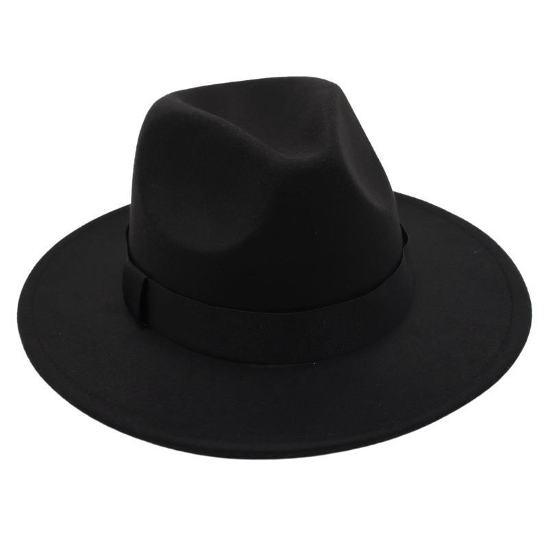Shanghai Fedora Hat Tie-Dye Top Hat Jazz Hat Men And Women Felt Hat Temperament Woolen Hat Trend