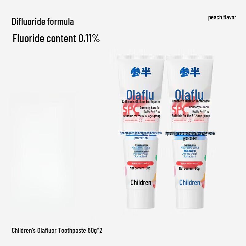 Canban Children s Olaflur Peach Toothpaste (2-Pack)