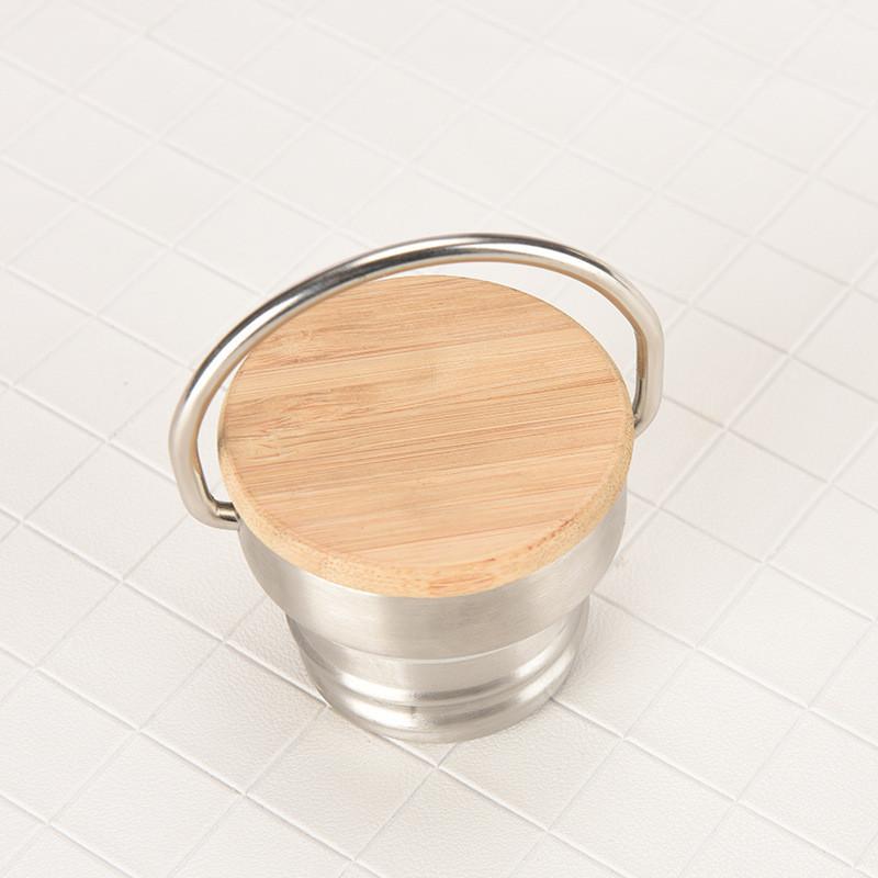 Stainless Steel Thermos Double Wall Vacuum Insulated Travel Water Bottles Flask Cup with Bamboo Lid Biking Camping Hiking Kettle