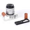 High Precise Aluminum Base Wooden Handle For R50V Cameras Hand Grip Improved Ergonomics And Durability 1/4inch Screw