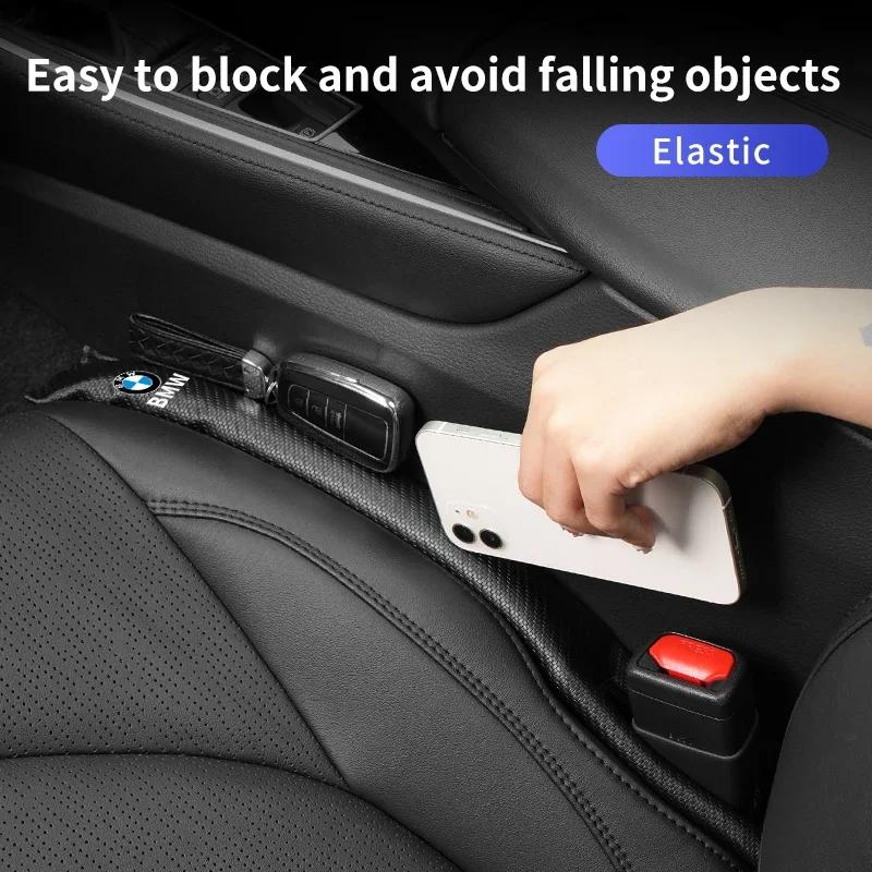 BAGH3 Car Sticker Car Seat Gap Plug Seam Filling Anti-Leakage Seat Side Slot Strip Pads For BMW X3 X5 X7 M5 M3 E46 E90 E60 F10 E39 F30