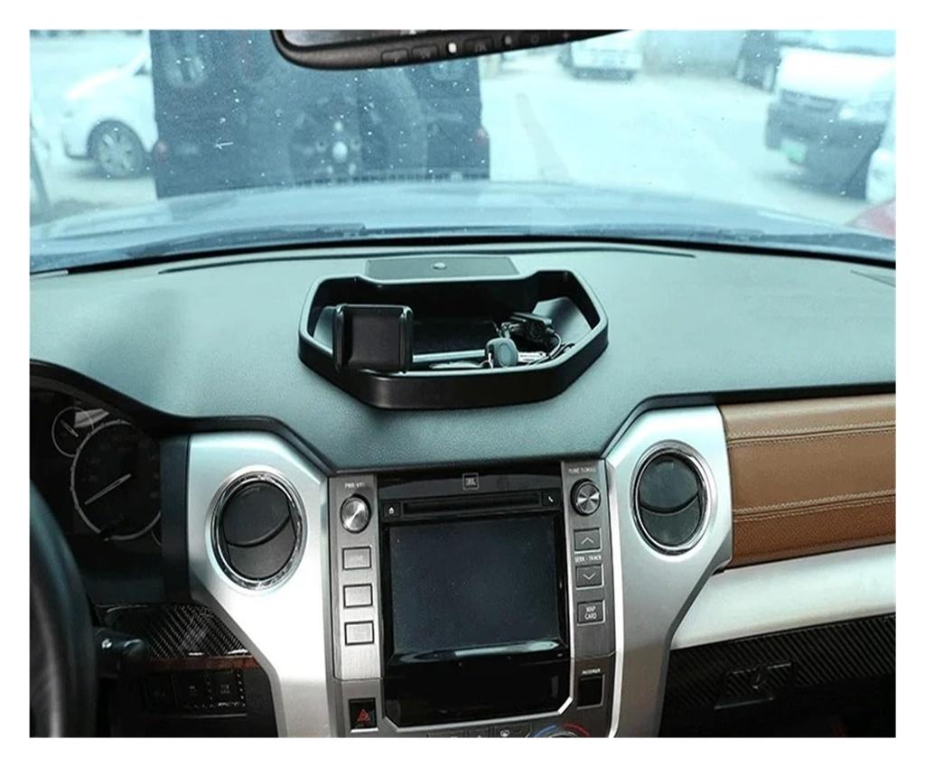 Interior Parts Tundra 2014-2020 ABS Dashboard Cell Phone Holder Storage Box Car Accessories Car Interiors