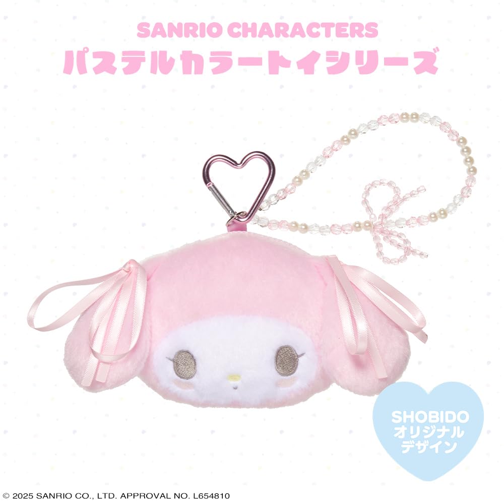 Shobido Postacie Sanrio Pastelowy Kolor Seria Zabawek Mini Saszetka z Karabińczykiem Wycinana <My Melody>