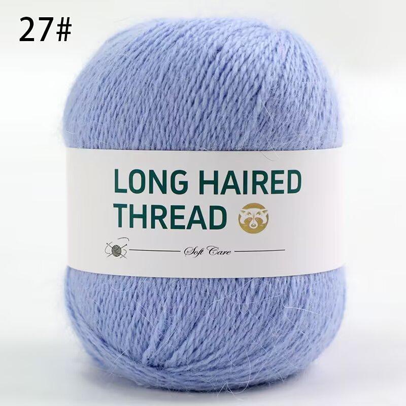 Filato di Pile di Visono a Pelo Lungo 50G Cappello Sciarpa Giacca Lavorati a Mano Moda Autunno Inverno Filato