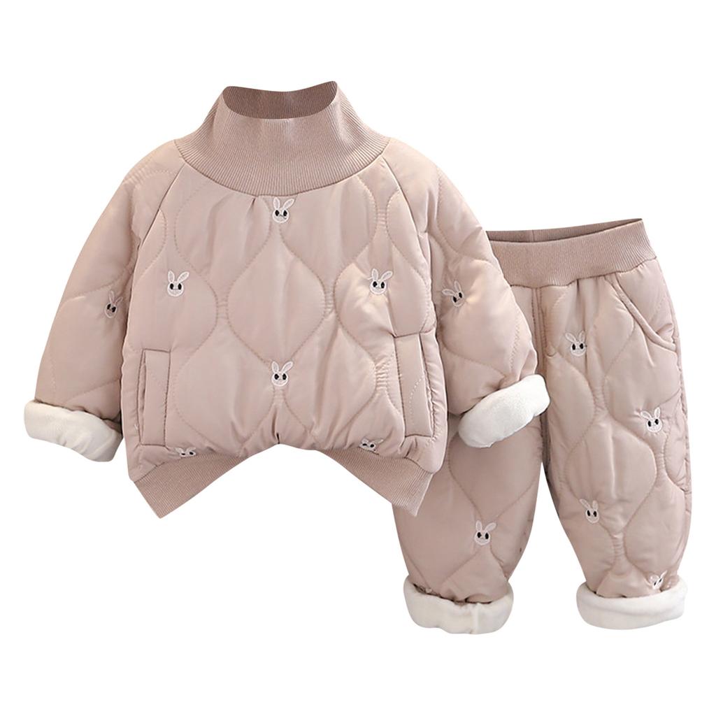Children's Winter New Cotton Clothes Set For Boys And Girls Cotton Clothes And Pants Casual Set Home And Outdoor Two Piece Set