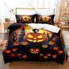 Kawaii Christmas Pumpkin Monster Three Piece Bedding Set Luxury Comforter Set with Queen King Size Cool Two Household Goods Anim