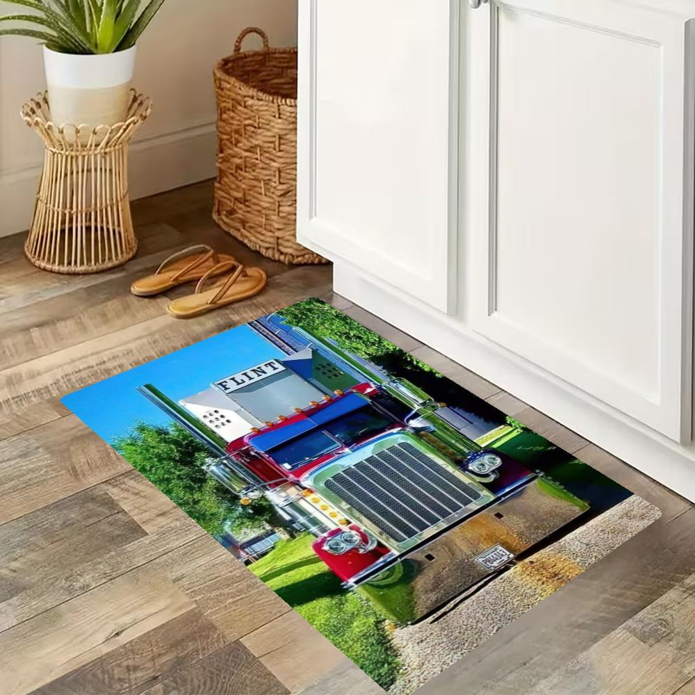 Kw Heavy Trucks Kitchen Mats Durable Bathroom Pads Comfortable Rugs Carpets For Kitchen Home Office Sink Laundry Room Bathroom Decor