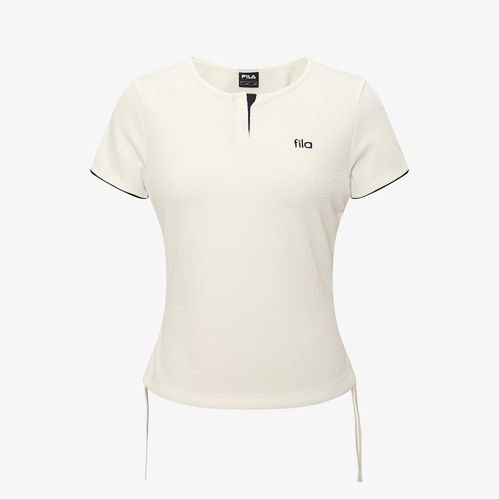 Hwilla Women'S Waffle Training Shirred Short Sleeve Tee (Fs262Rs02F009175)