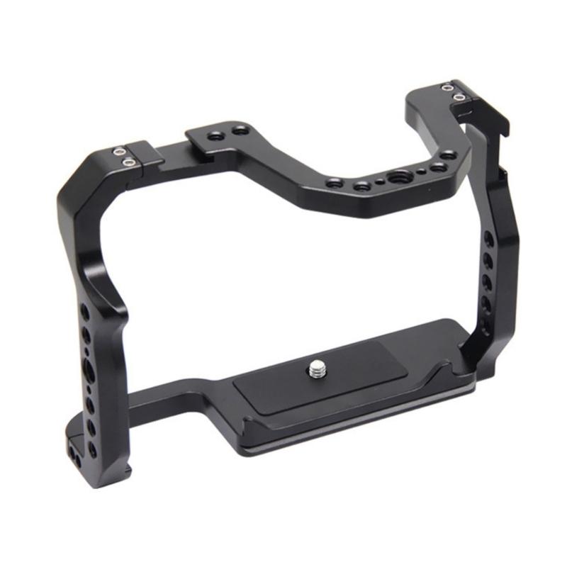 Aluminum Alloy Camera Cage for 70D/80D/90D with 1/4"&3/8" Threads Cold Shoe Mount Supports 6-10kg Load Capacity