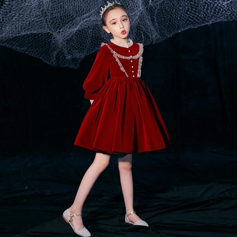 End-of-Season Clearance: Girls' Princess Tulle Evening Dress – Fashionable Performance Wear