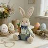 Festival Holiday Decoration Sitting Rabbit Plush Rabbit Figurine Perfect for Easter Parties Living Room Bedroom Decors