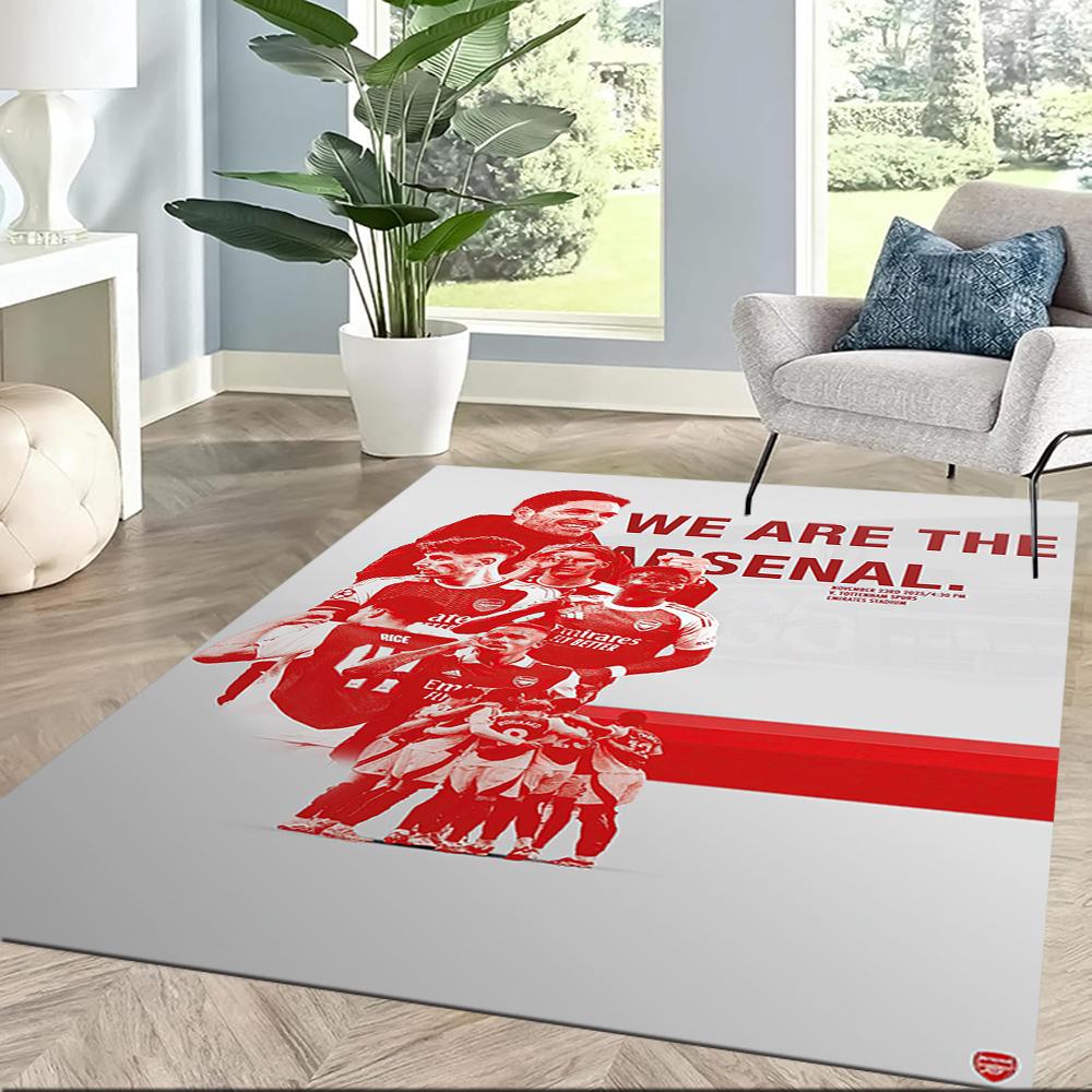 Arsenal Floor Rug Office Rug Suitable for Kitchen Entryway Playrooms Hallway Anti-slip Rug Anime Office Decor Perfect Gift for Friends & Family