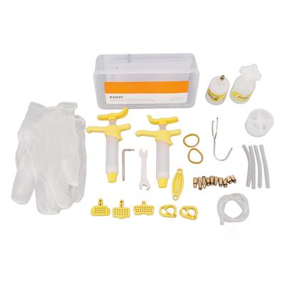 Disc Brake Bleed Kit Durable Plastic Easy Operation Box Packed Stable Oil Bike Bleed Kit for Repair