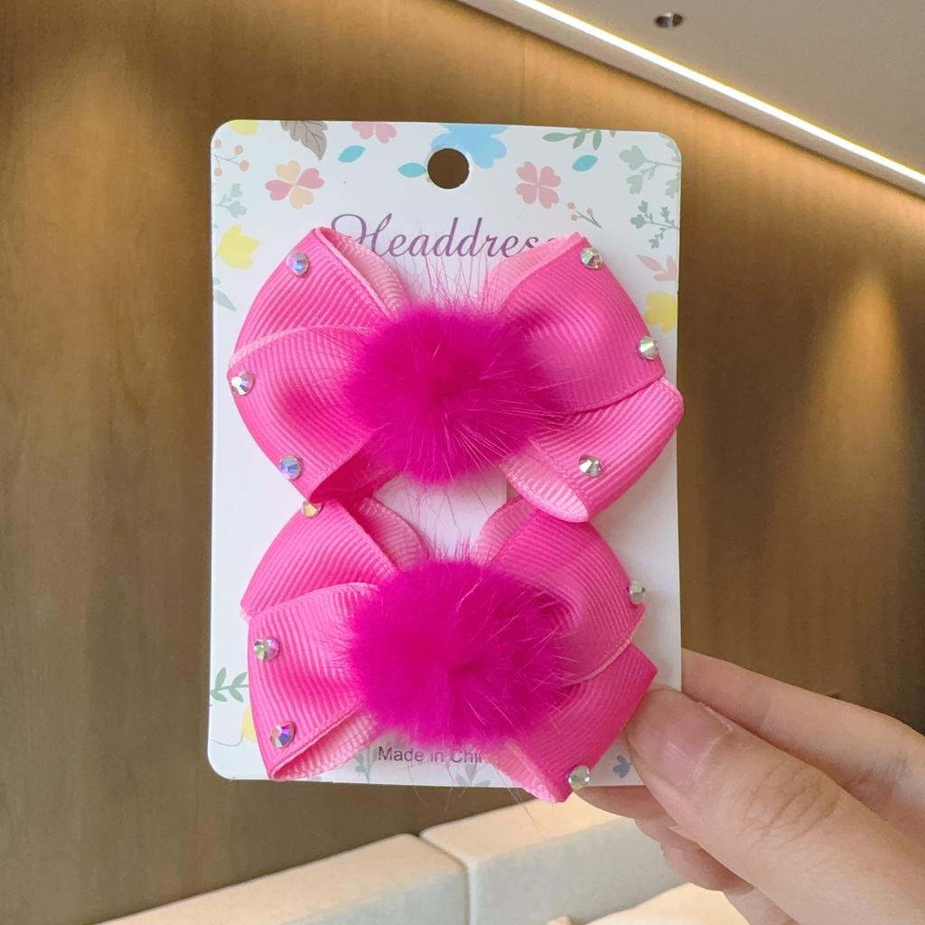 2 Stück/Los Baby Einfarbige Haarschleifen Haarspangen Schleife Haarspange für Mädchen Cheer Schleife Haarklammern Kinder Kopfschmuck Haarschmuck