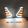 2x Front Fog Light DRL Daytime Running Lamp White/Yellow  For Toyota Tacoma 2024