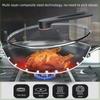 Non Stick 316 Stainless Steel Wok Non Coating Honeycomb Pot Pan Wok  Gas Induction Cooker