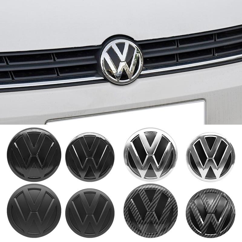 For Volkswagen JA6AHub Caps 2Pc VW Car Logo Emblem Hood Front And Rear Tail Mark Rear Badge For Volkswagen Polo 6 6C 2014 2015 2016 2017 2018 Auto