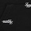 Supreme Repeat Script Zip Up Hooded Sweatshirt Black