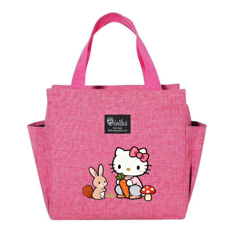 Hello Kitty Insulated Bento Bag - Portable Lunch Box for Picnics & Outings