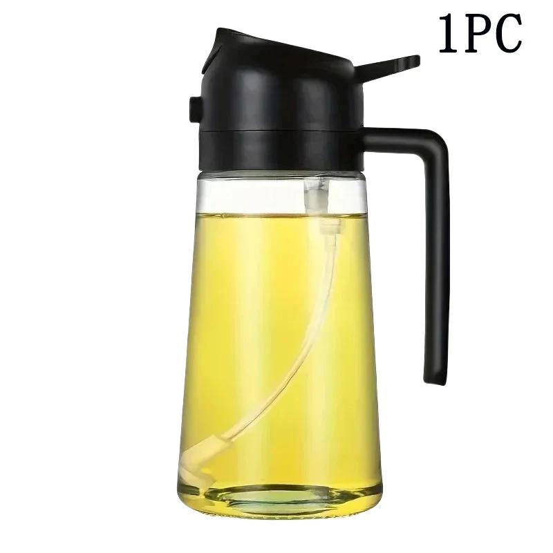Kitchen Oil Spray Bottle Household Spray Pour Dual-use Air Fryer Olive Oil Cooking Oil Barbecue Spray Atomized Oil Spray Bottle