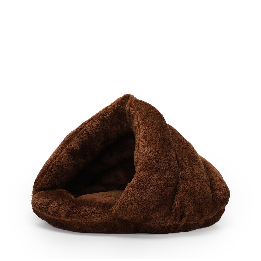 Cat Kennel  Pet Kennel  Winter Warm Pet Mat  Arctic Velvet Semi-enclosed Kennel Cat Supplies Bed  Small and Medium-sized Dogs